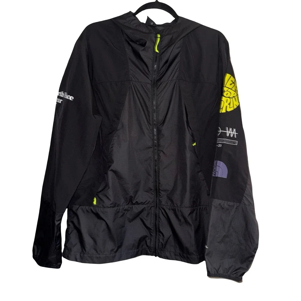 The‎ North Face Trailwear Windbreaker Jacket Medium Gorpcore Graphic Hooded Zip